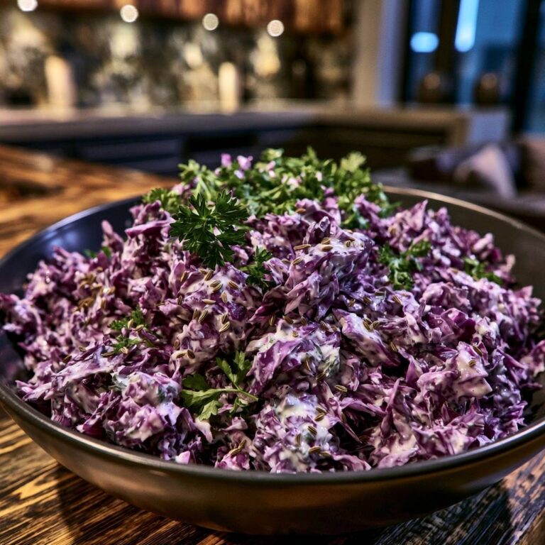 Mastering the Creamy Red Cabbage Slaw Technique
