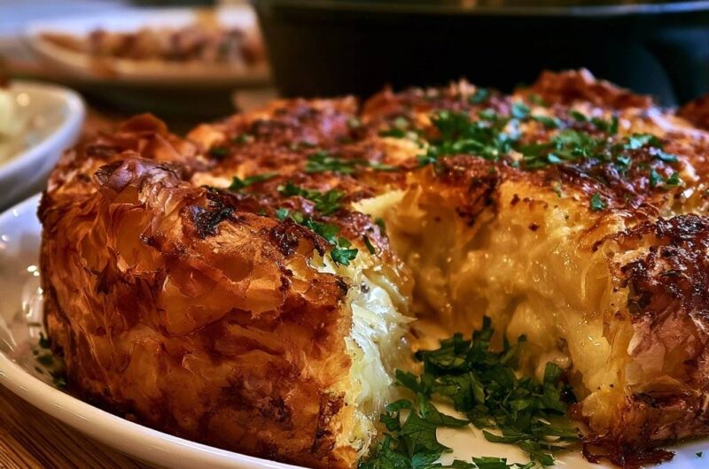 Golden Phyllo Feta Pie