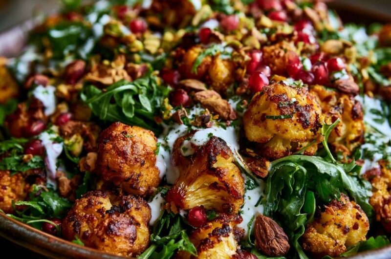 Roasted Spiced Cauliflower Salad