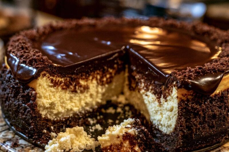Triple Chocolate Ganache Cheesecake