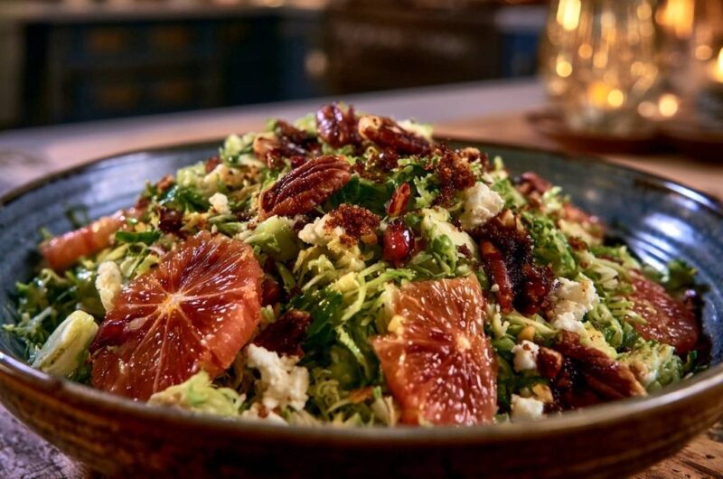 Shaved Brussels Sprout and Blood Orange Salad