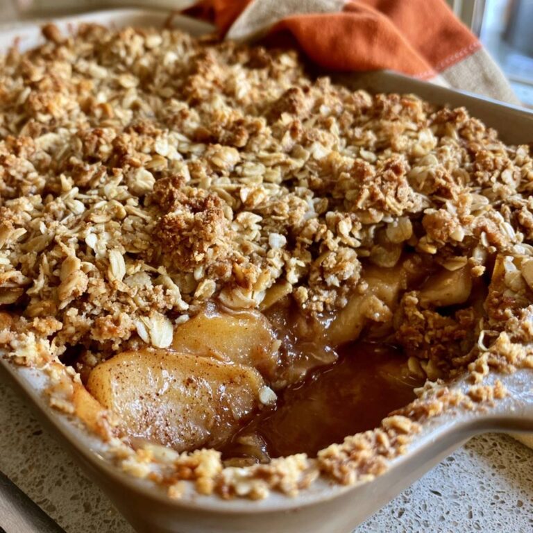 Apple Crisp with Oat Streusel Topping