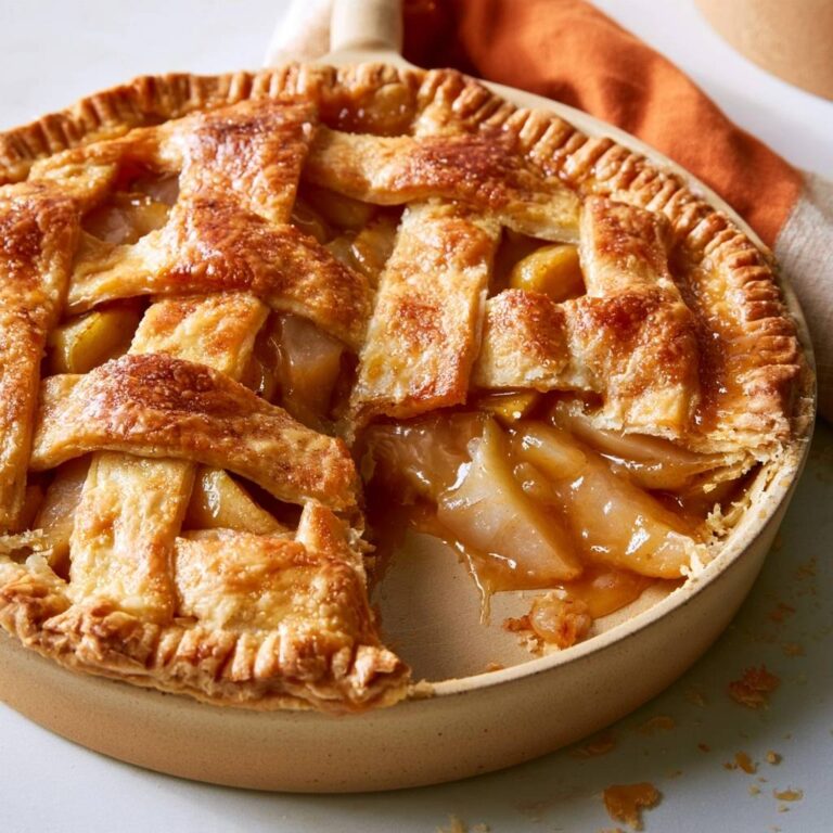 Caramel Pear Pie