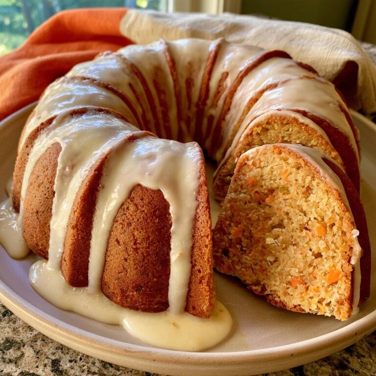 Carrot Bundt Cake with Cream Cheese Glaze
