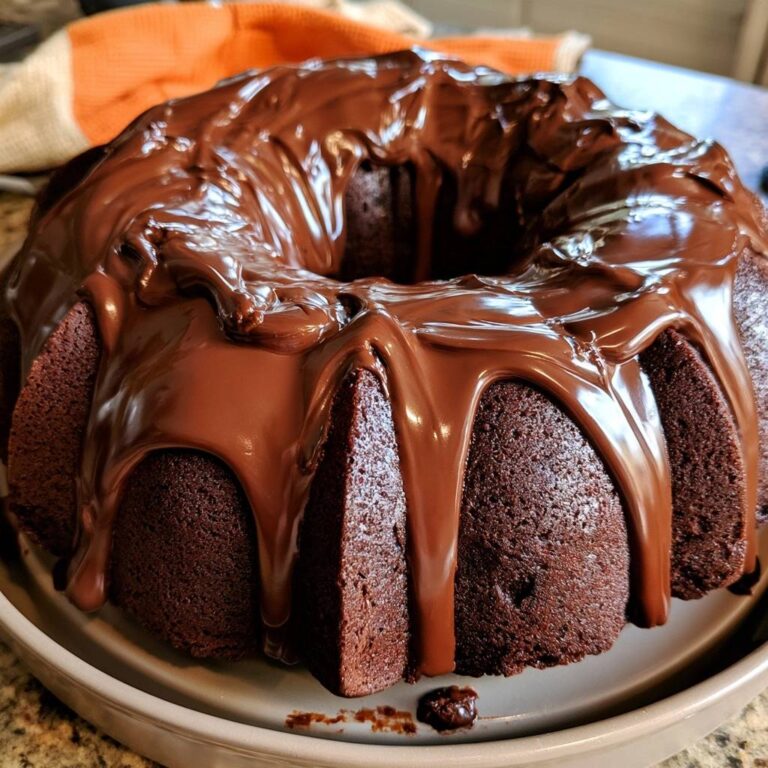 Chocolate Bundt Cake with Ganache