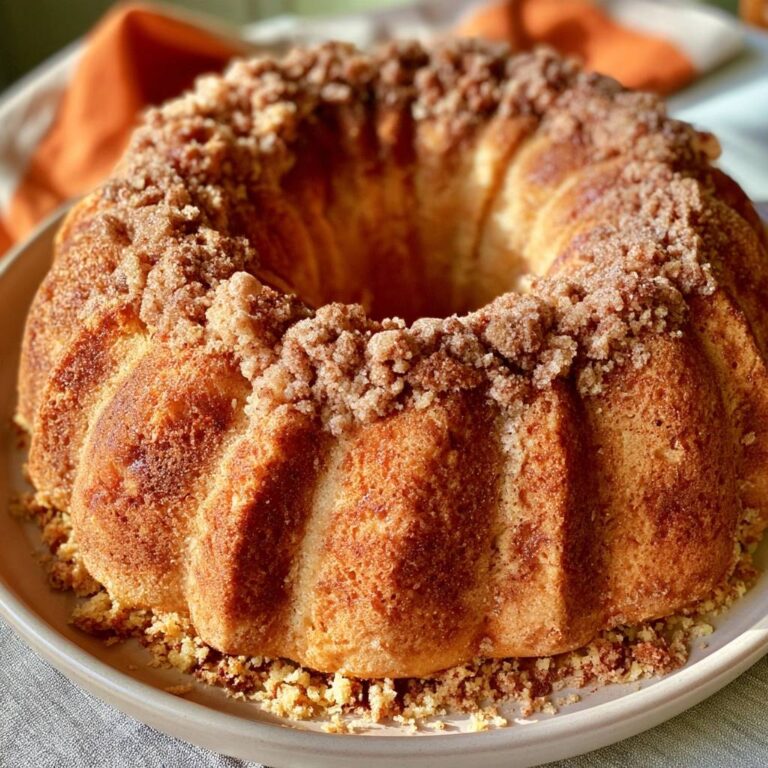 Cinnamon Streusel Bundt Cake
