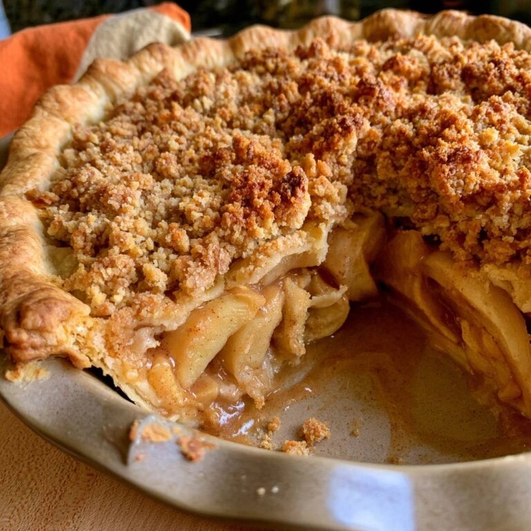 Dutch Apple Pie with Crumb Topping