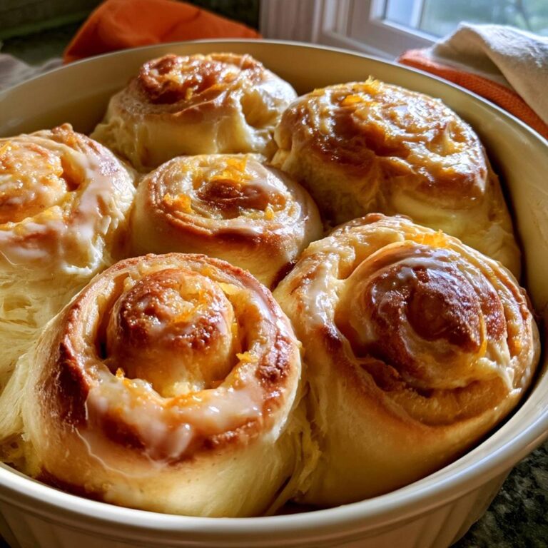 Orange Sweet Rolls with Citrus Glaze