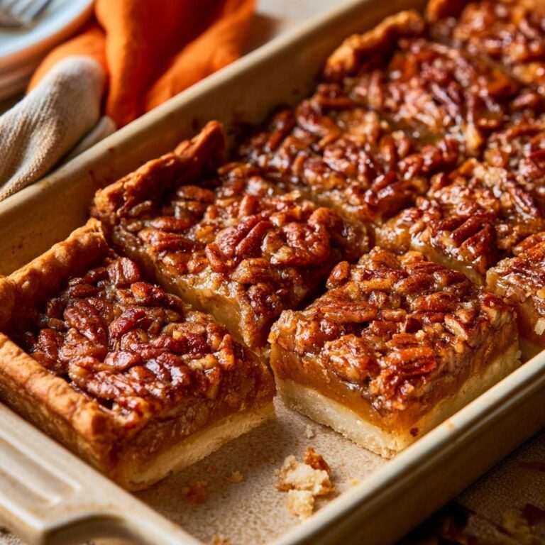 Pecan Pie Bars with Shortbread Crust