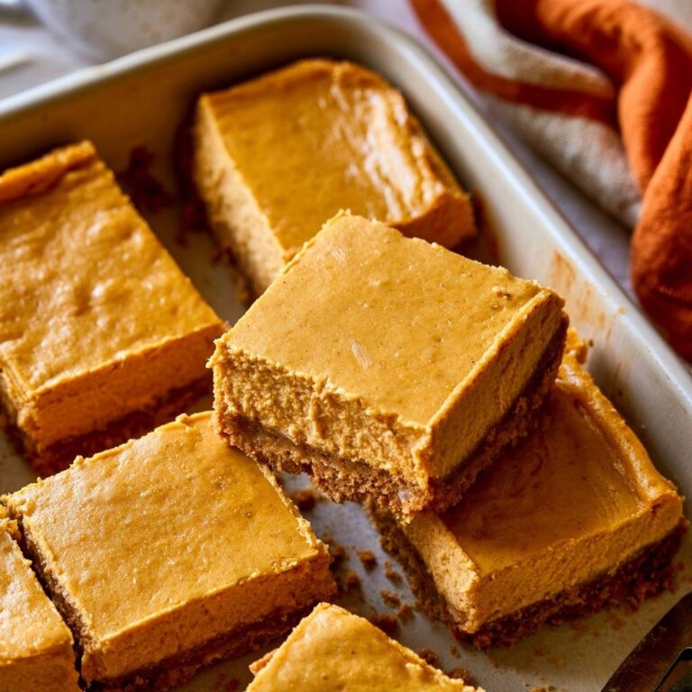 Pumpkin Cheesecake Bars