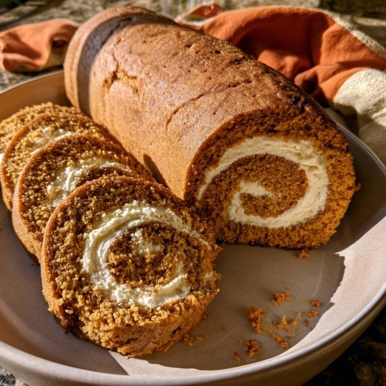 Pumpkin Roll with Cream Cheese Filling