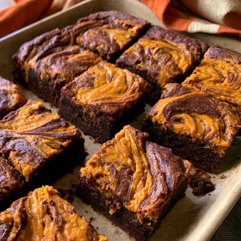 Pumpkin Swirl Brownies