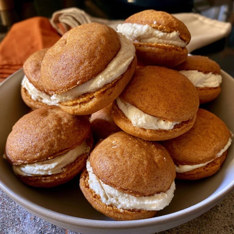 Pumpkin Whoopie Pies with Maple Cream Filling